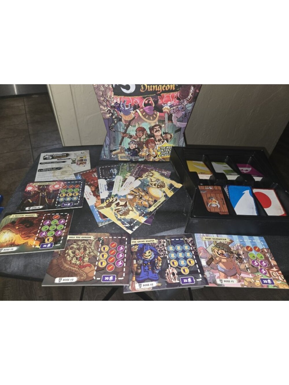 5-Minute Dungeon Card Game Used Cooperative Real-Time Game Age 8+ Complete!